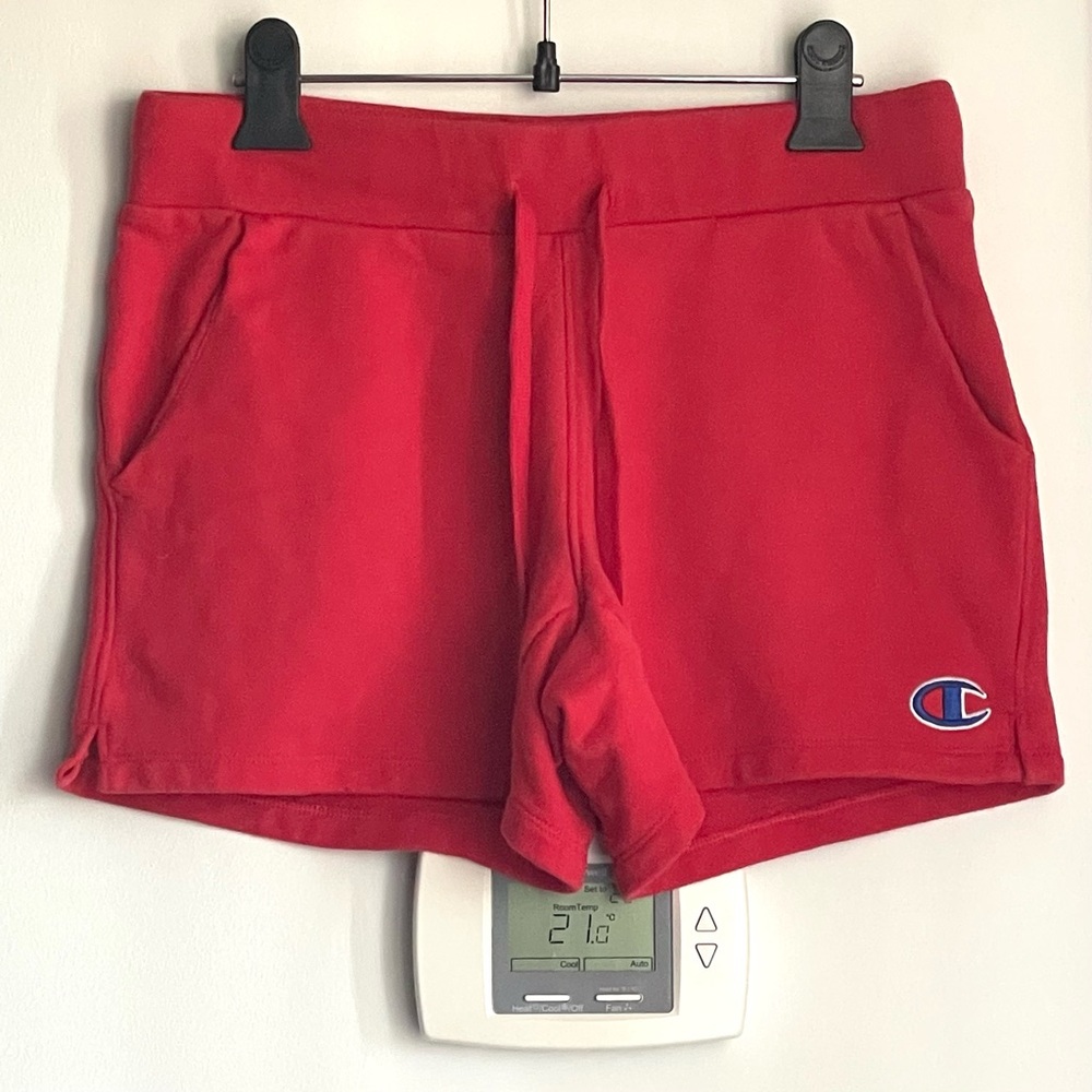 CHAMPION Red Sweat Shorts